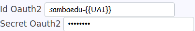 Identifiant et code secret API